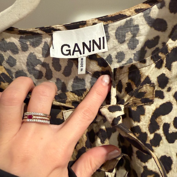 GANNI Top with leopard print - Picture 2 of 3
